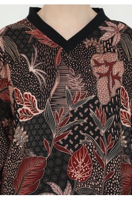 Lyne Halim Blouse Batik Kombinasi Rib, 8396